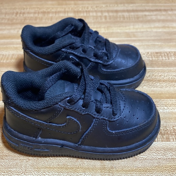 Nike Air Force 1 TD Low 314194-001 Black sneakers size 6c - Picture 3 of 7